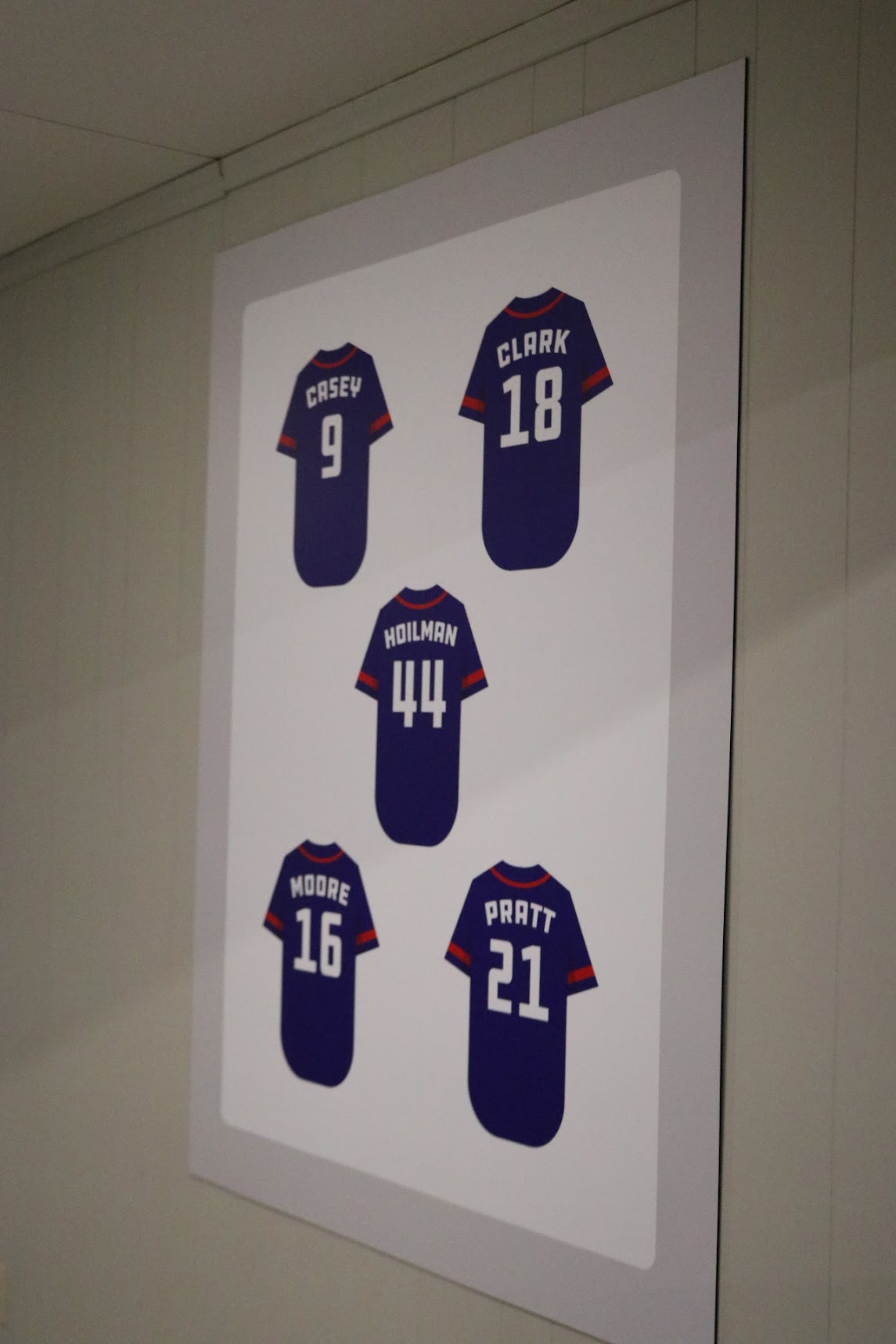 RBI Jersey Wall